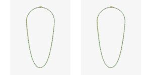 emerald tennis necklace